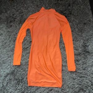 Sheer sleeve neon Barbie dress